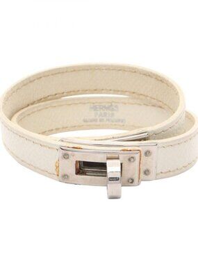Hermes Bracelet Kelly Double Tour Stainless Steel Leather